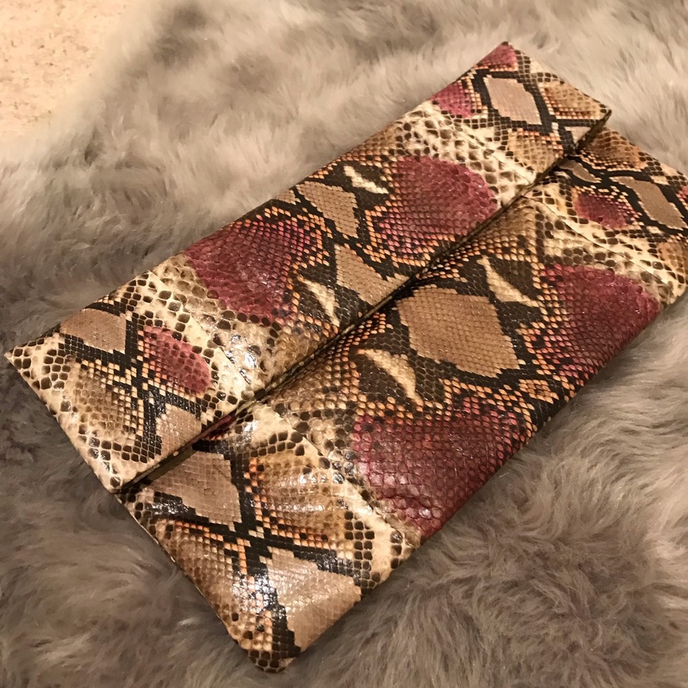 Katja Tamara Genuine Python Clutch